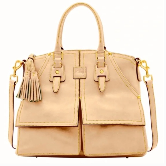 Dooney & Bourke Clayton Florentine Leather Satchel - Picture 5 of 5